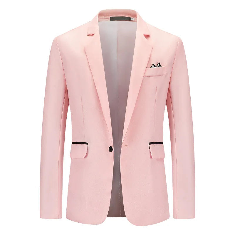 Men's Cotton Blazer HARTTMAN HT010 in Pink