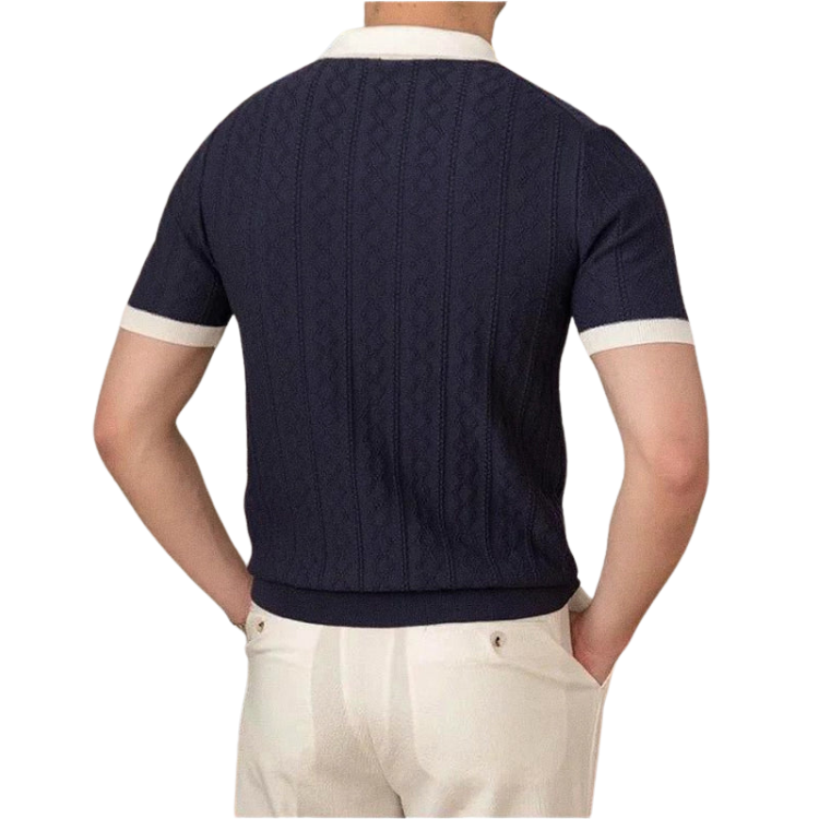 Men's Knitted Polo Shirt HARTTMAN HT025