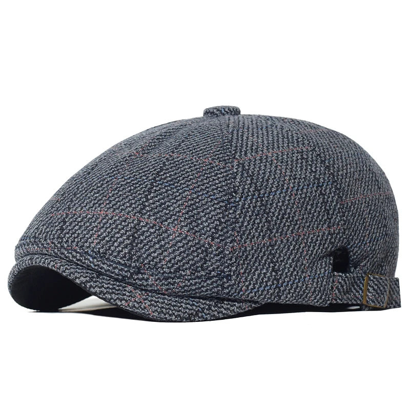 Men's Italian Flat Cap HARTTMAN HT025 in Navy Blue