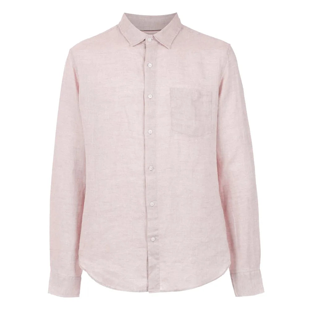Men's Linen Shirt HARTTMAN HT346 in Pink