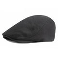 Men's Italian Cotton Flat Cap HARTTMAN HT022 in Black