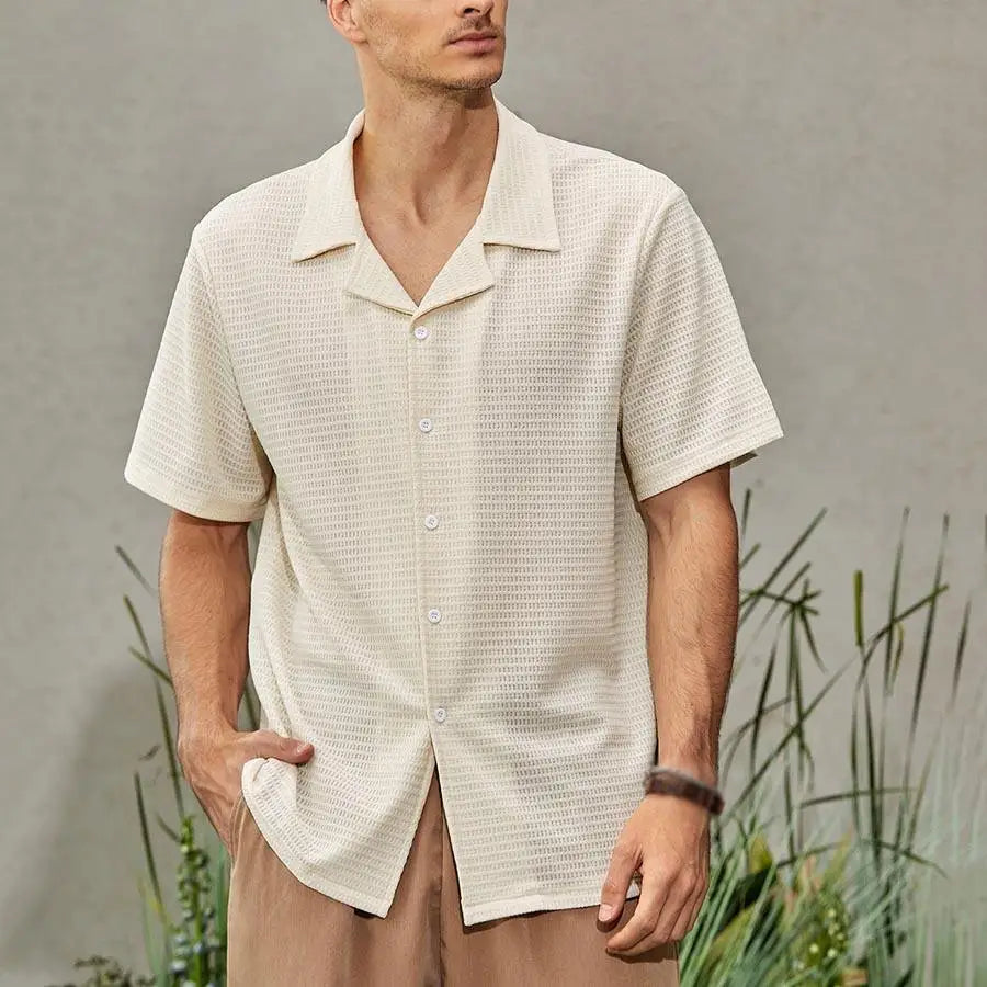 Men's Breathable Linen Shirt HARTTMAN HT344