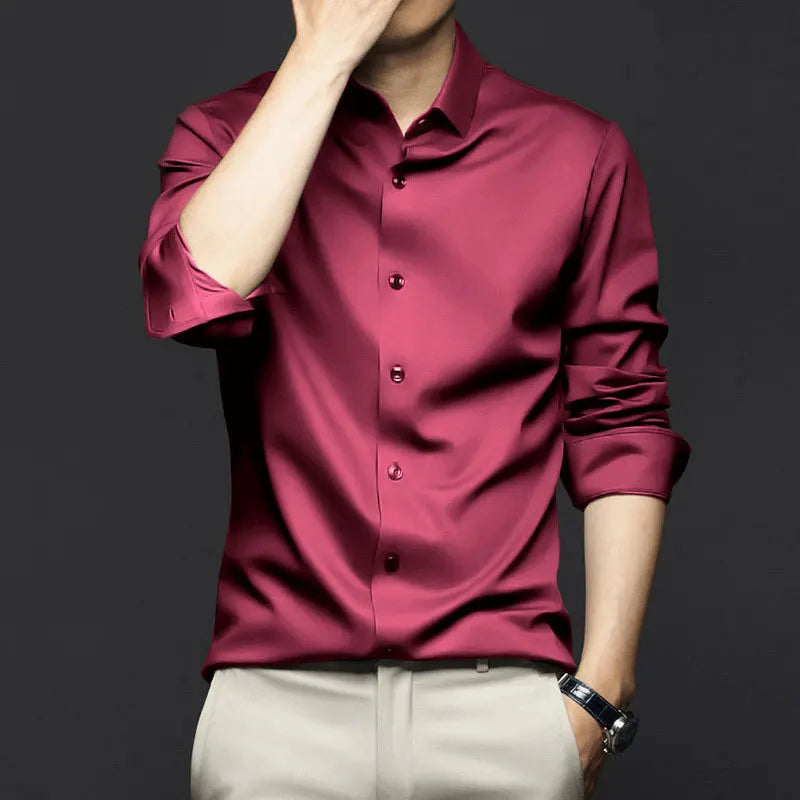 Men's Formal Shirt HARTTMAN HT422 in Wine