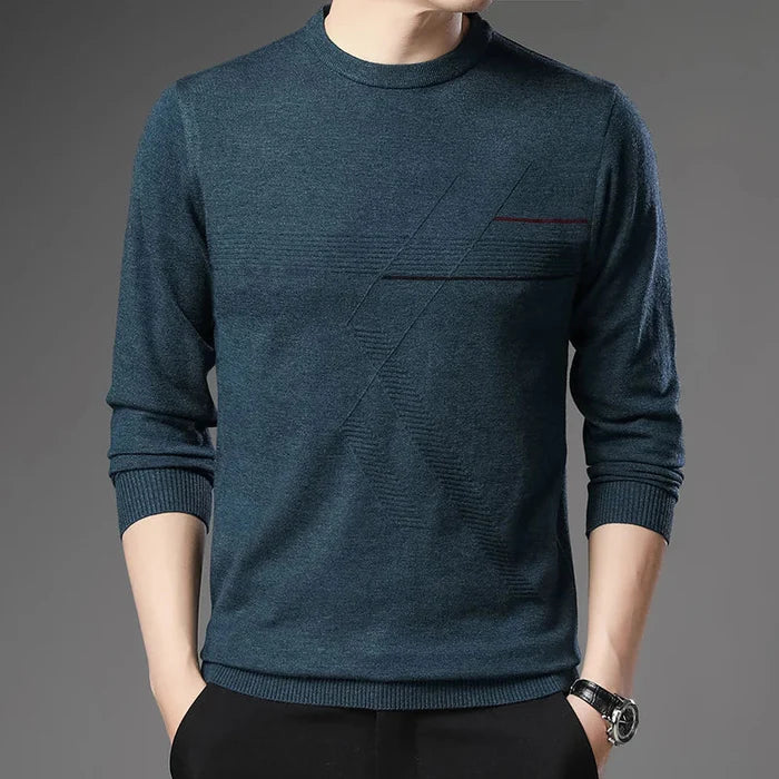 Men's Cotton Sweater HARTTMAN HT186 in Dark Blue