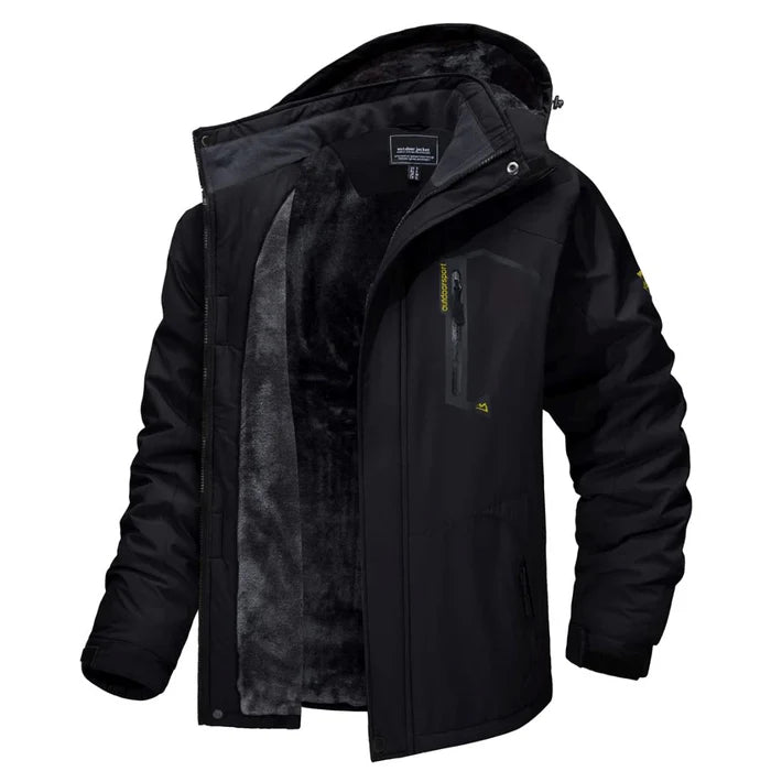Men's Lined Winter Jacket HARTTMAN HT113, Protects Down to -30°C in Black