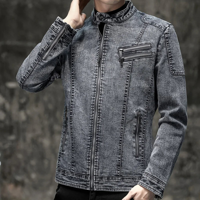 Men's Denim Jacket HARTTMAN HT162 in Light Grey