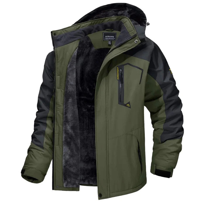 Men's Lined Winter Jacket HARTTMAN HT113, Protects Down to -30°C in Green