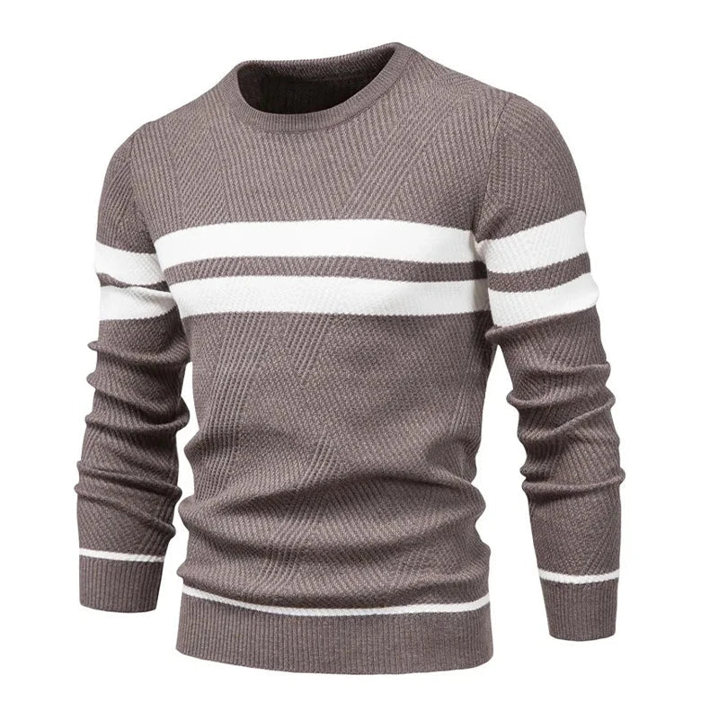 Men's Wool Sweater HARTTMAN HT176 in Brown
