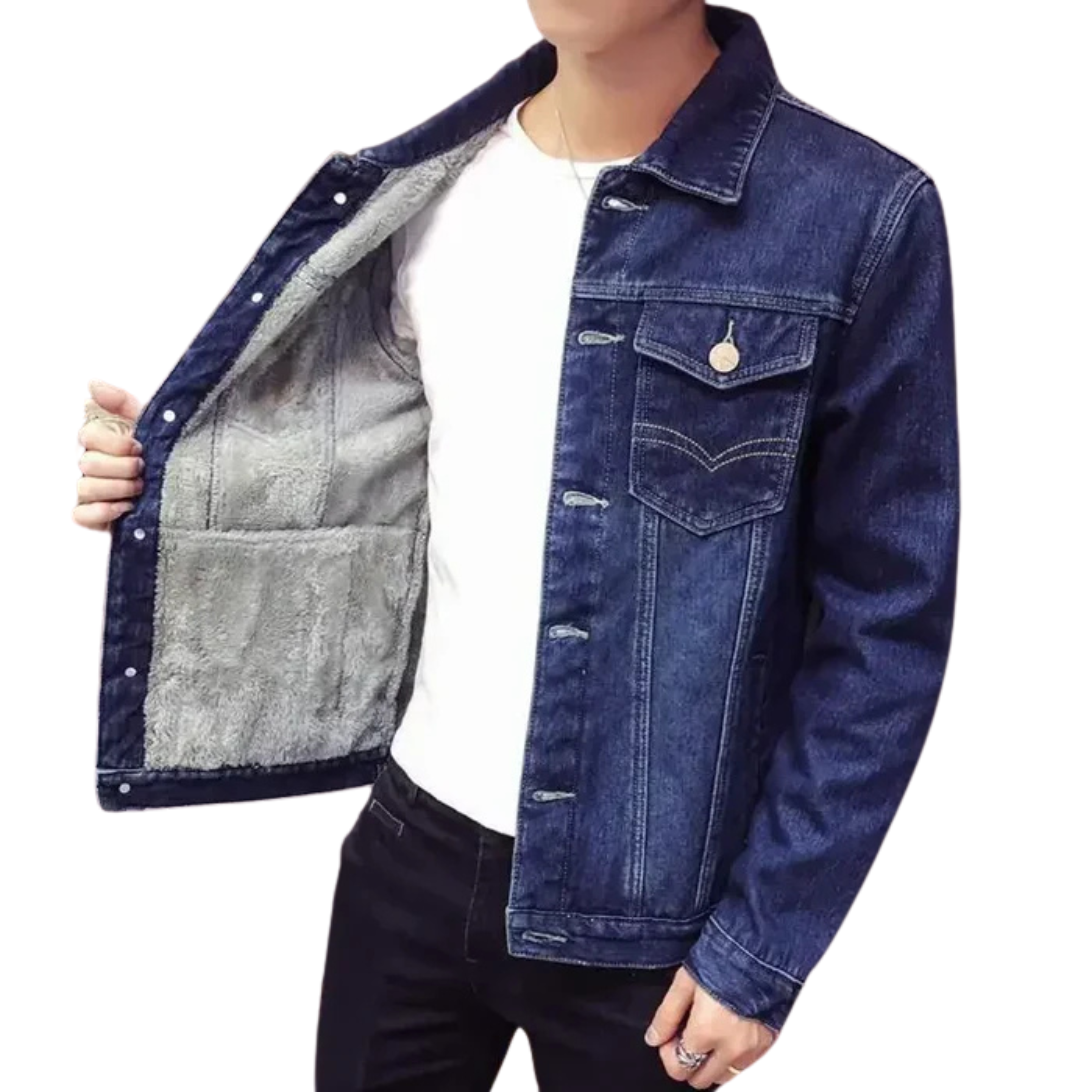 Men's Denim Jacket HARTTMAN HT133 in Blue
