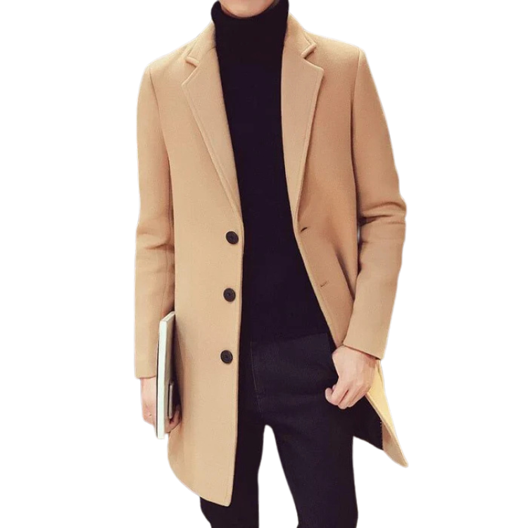 Men's Overcoat with Buttons HARTTMAN HT223