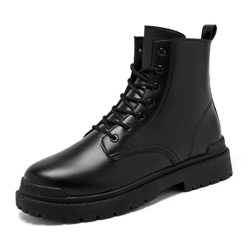 Men's Leather Boots HARTTMAN HT034 in Black