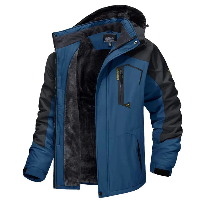 Men's Lined Winter Jacket HARTTMAN HT113, Protects Down to -30°C in Blue