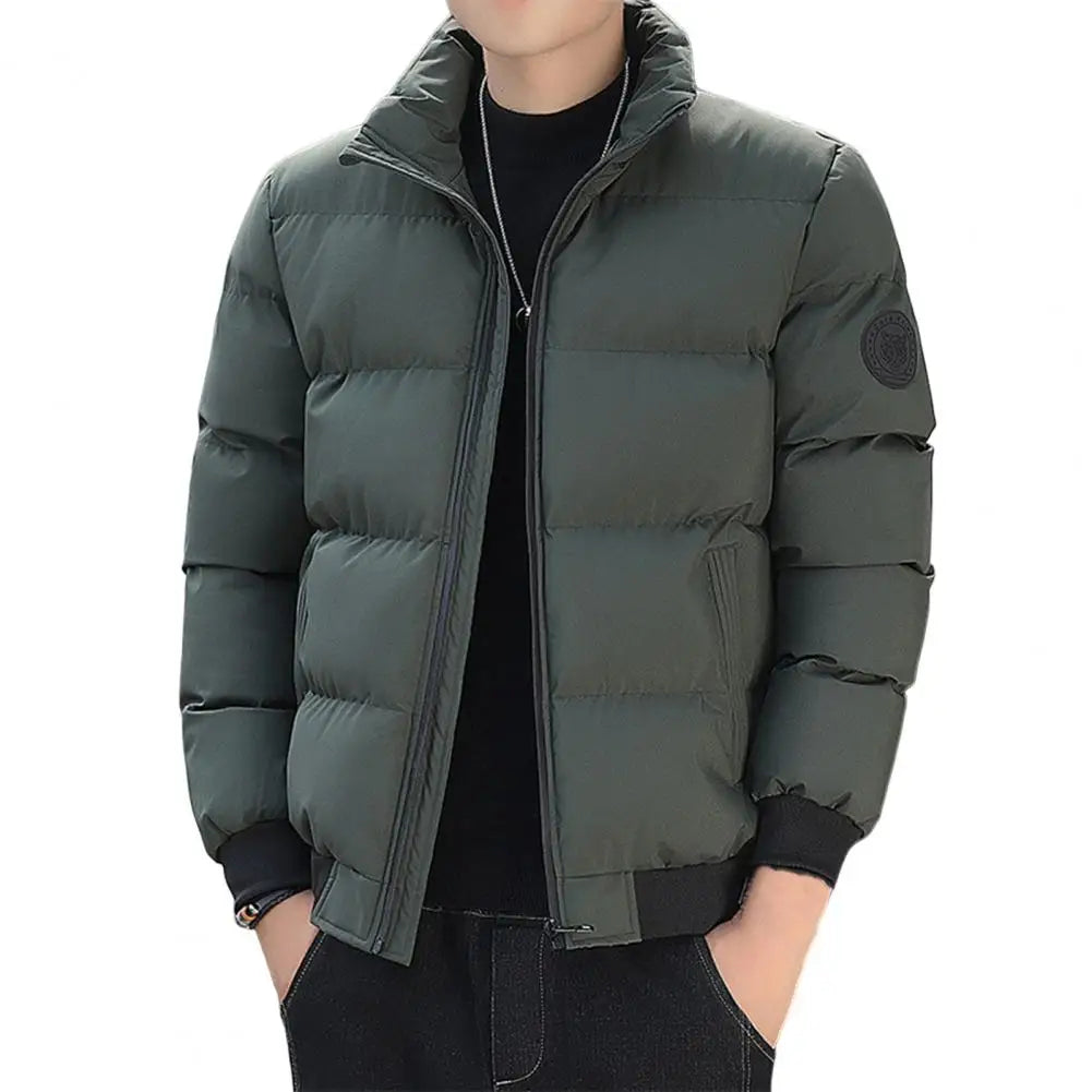 Men's Quilted Puffer Jacket HARTTMAN HT252 in Military Green