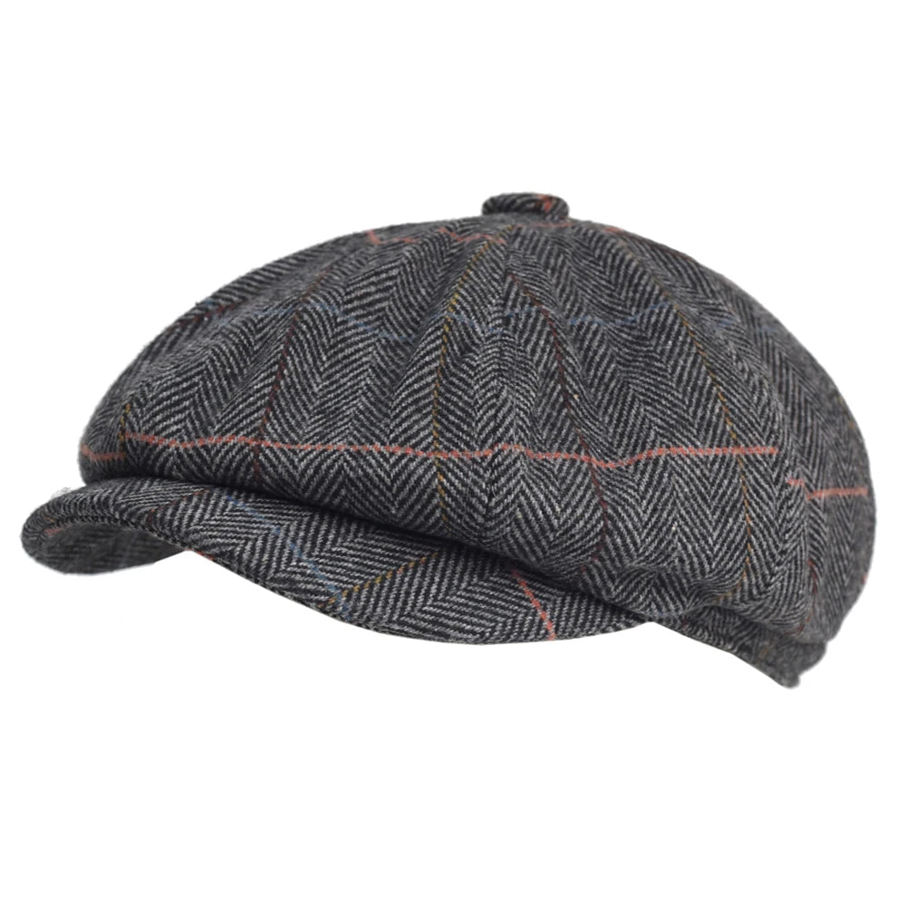 Men's Italian Wool Flat Cap HARTTMAN HT027 in Grey