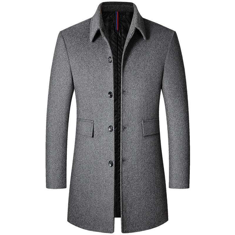 Men's Wool Overcoat HARTTMAN HT230 in Grey