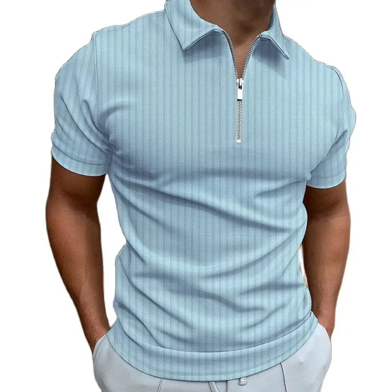 Men's Cotton Polo Shirt with Zip HARTTMAN HT101
