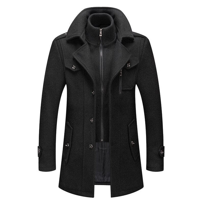 Men's Classic European Coat HARTTMAN HT116 in Black