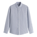 Men's Striped Linen Shirt HARTTMAN HT358 in Sky Blue