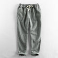 Men's Linen Trousers HARTTMAN HT007 in Green
