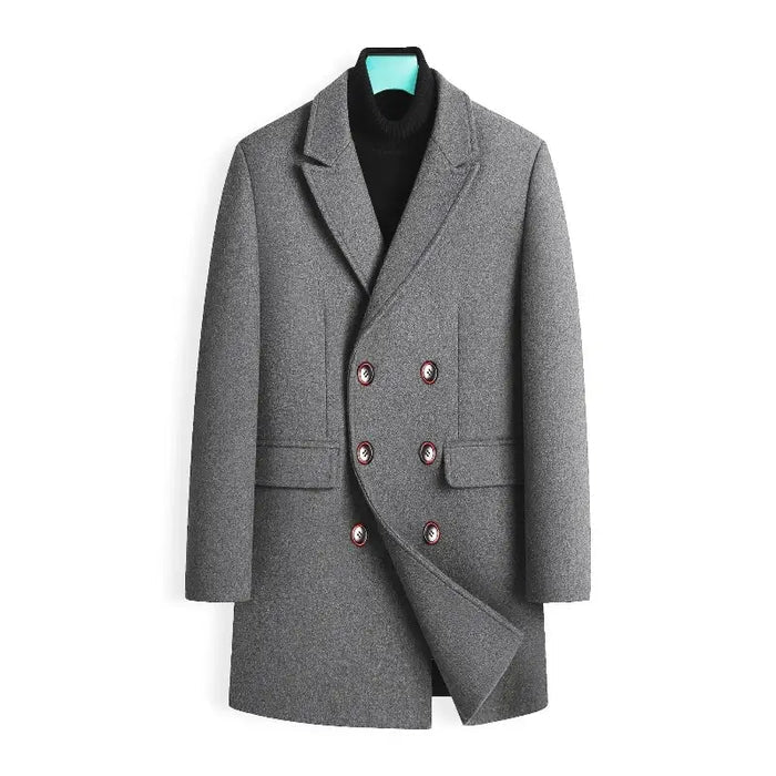 Men's Wool Overcoat HARTTMAN HT228 in Grey