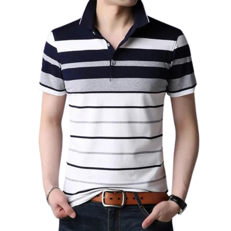 Men's Striped Polo Shirt HARTTMAN HT108
