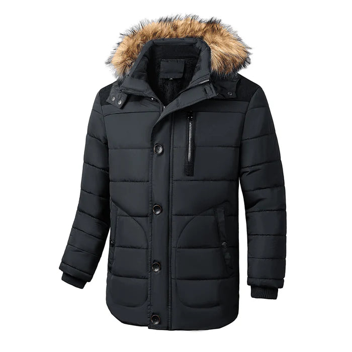 Men's Quilted Jacket HARTTMAN HT117 in Black