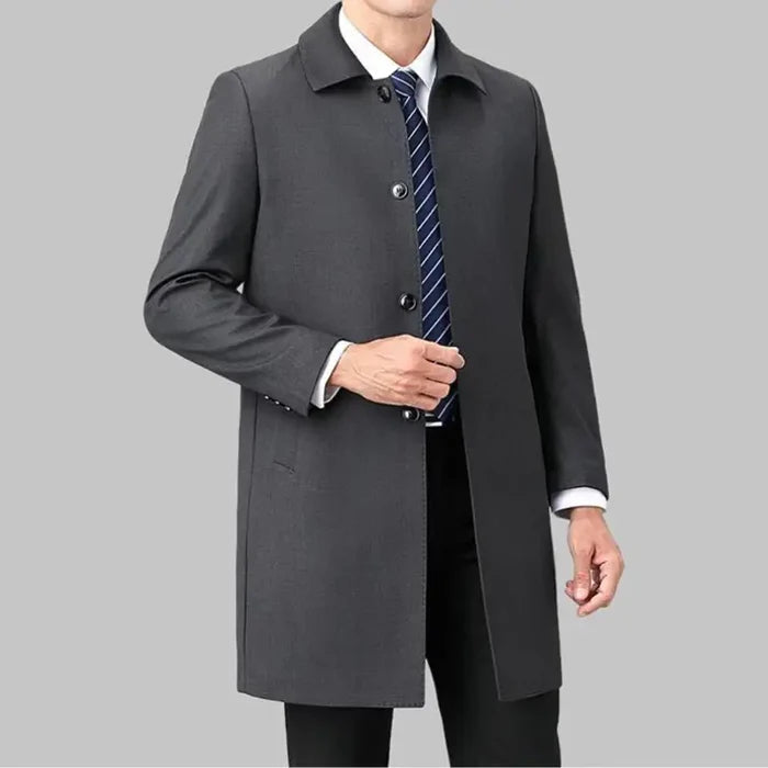 Men's Formal Wool Overcoat HARTTMAN HT226 in Graphite