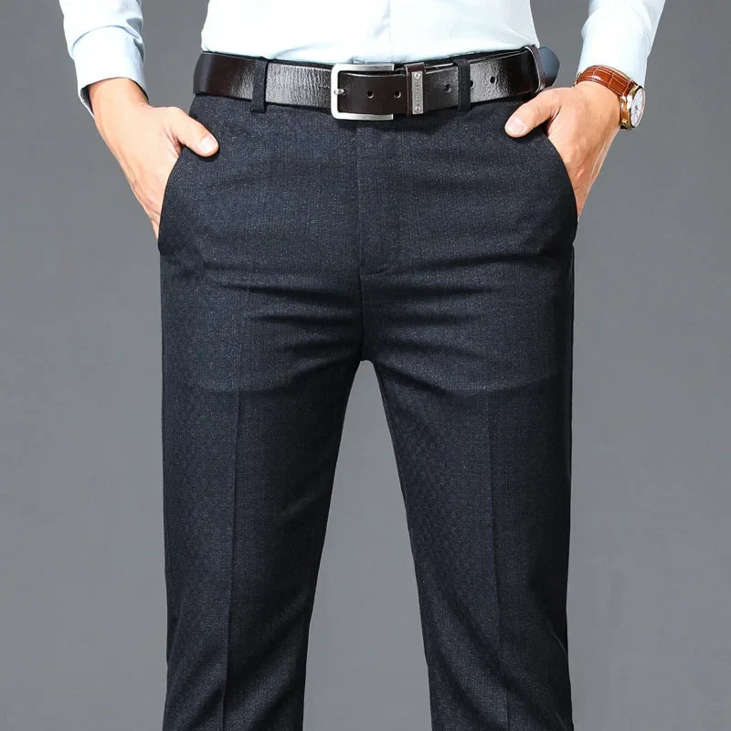 Men's Classic Executive Trousers HARTTMAN HT515 in Dark Grey