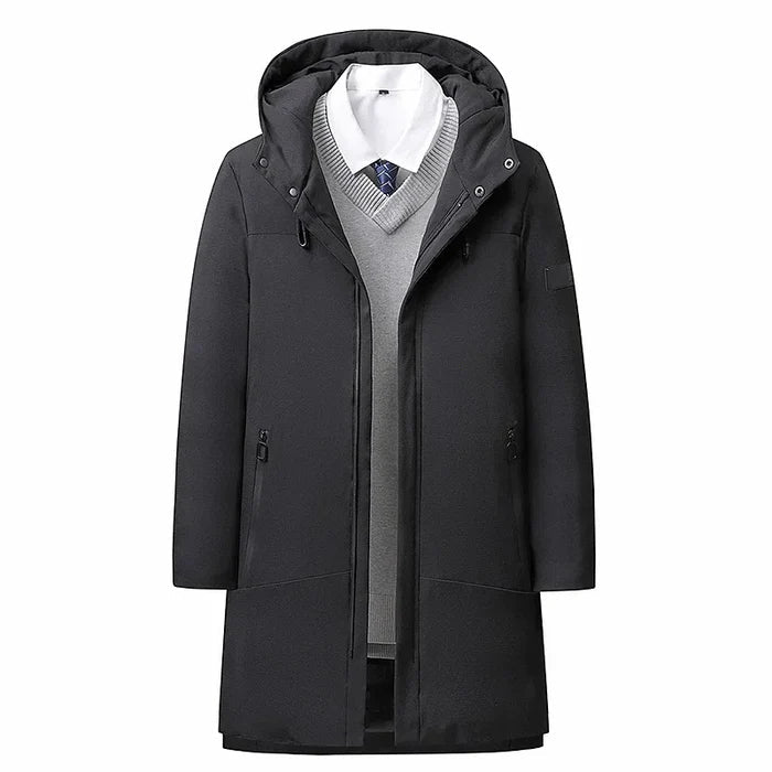 Men's Overcoat HARTTMAN HT225 in Black