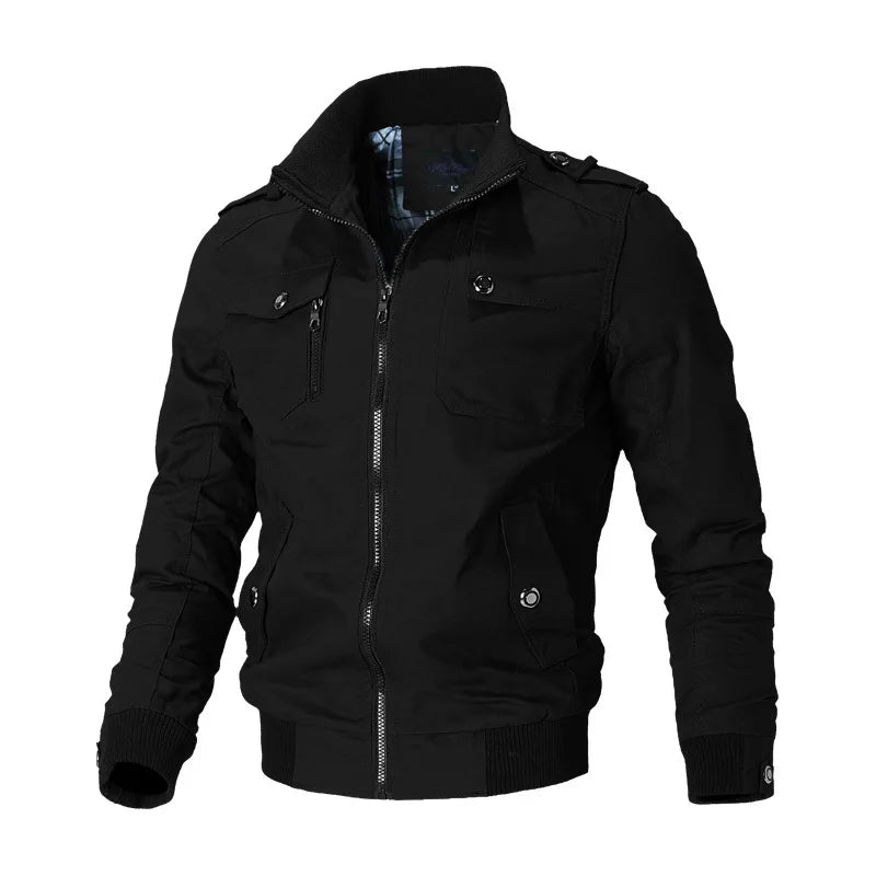 Men's Biker Jacket HARTTMAN HT170 in Black