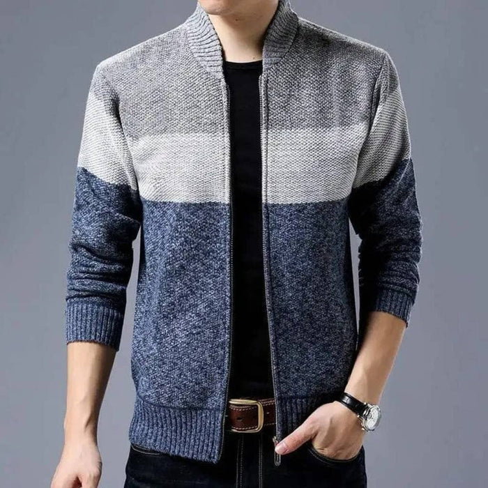 Men's Thick Wool Jacket HARTTMAN HT122 in Light Grey