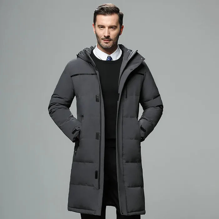 Men's Formal Overcoat HARTTMAN HT218 in Grey