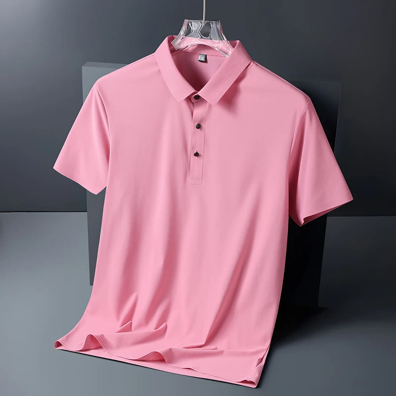 Men's Cotton Polo Shirt HARTTMAN HT117 in Pink