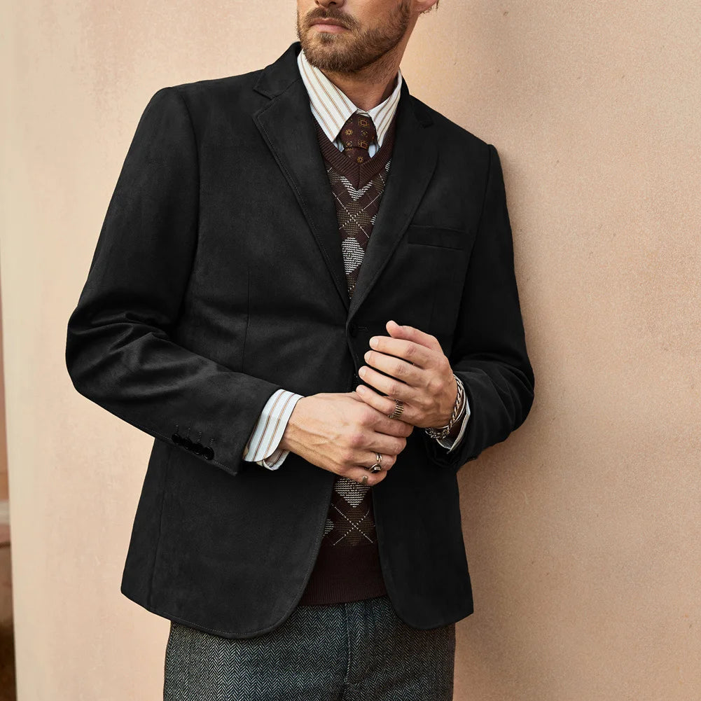 Men's Suede Blazer HARTTMAN HT353