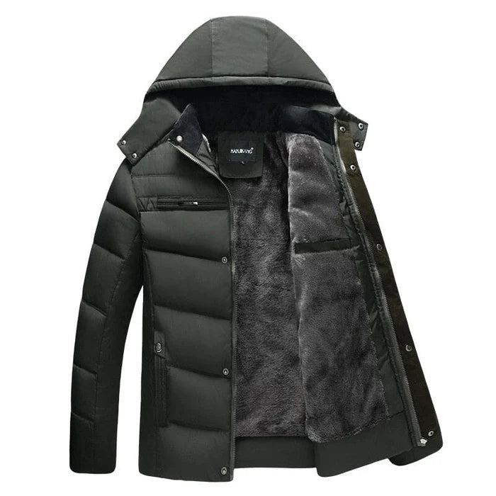 Men's Winter Jacket HARTTMAN HT089, For Temperatures Down to -15°C in Green