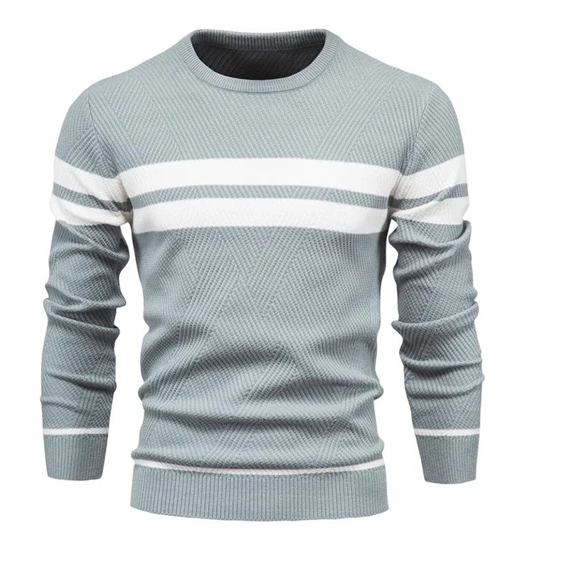 Men's Wool Sweater HARTTMAN HT176 in Blue