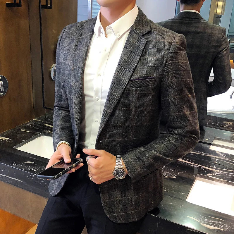 Men's Blazer HARTTMAN HT002 in Grey