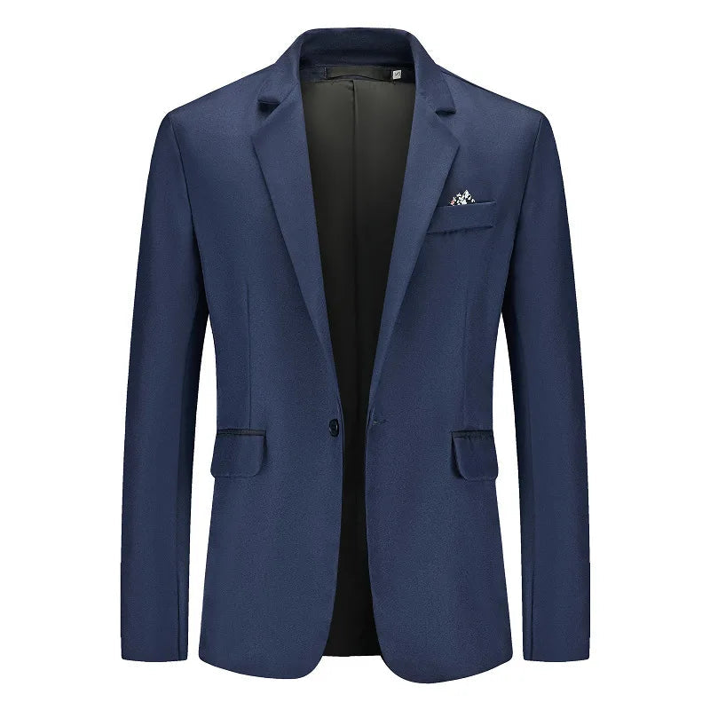 Men's Cotton Blazer HARTTMAN HT010 in Navy Blue