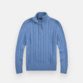 Men's Knitted Sweater HARTTMAN HT018 in Blue