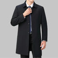 Men's Formal Wool Overcoat HARTTMAN HT226 in Black