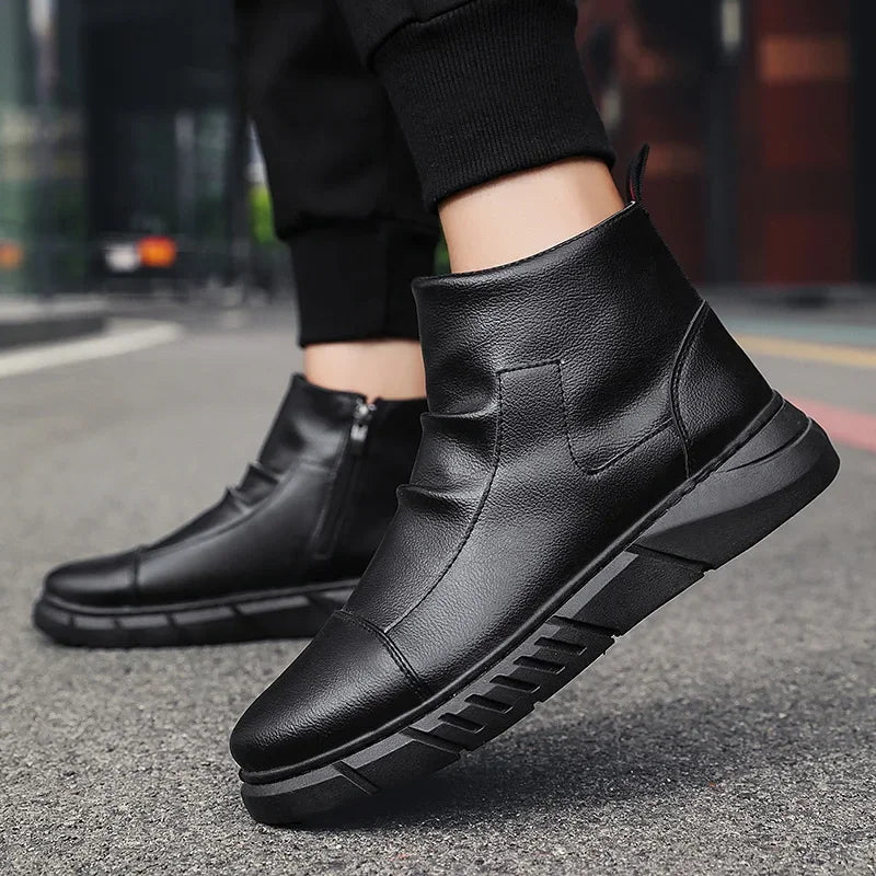 Men's Leather Chelsea Boots HARTTMAN HT042