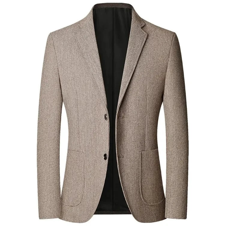 Men's Cotton Blazer HARTTMAN HT355 in Beige