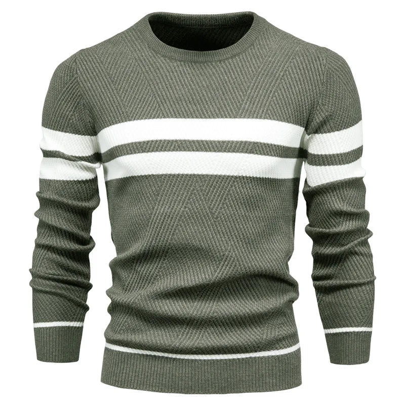 Men's Wool Sweater HARTTMAN HT176 in Green