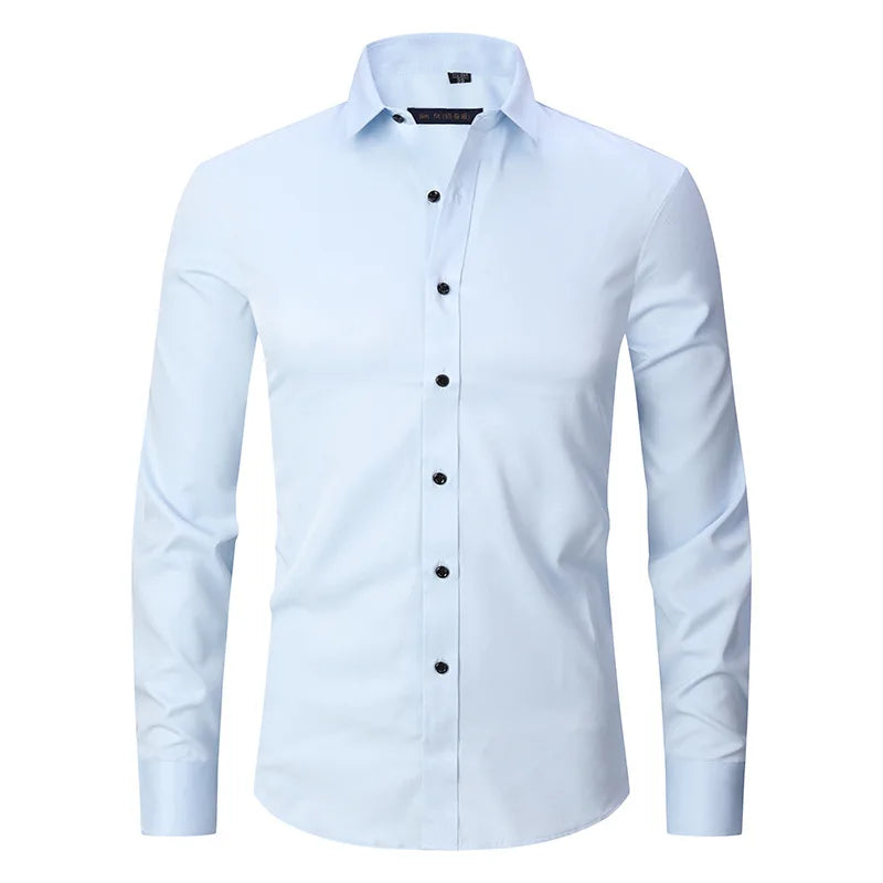 Men's Cotton Formal Shirt HARTTMAN HT142 in Light Blue