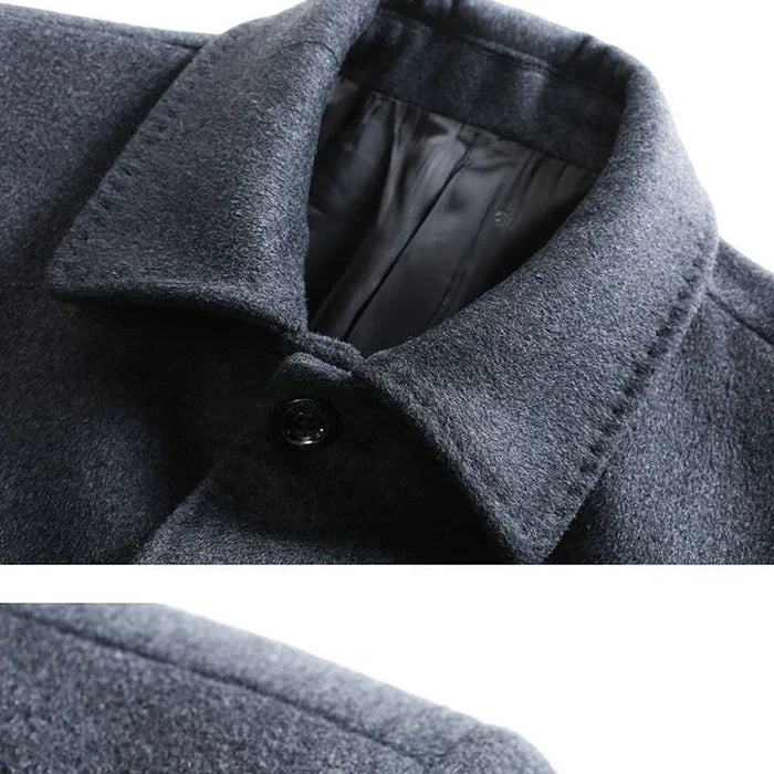 Men's Short Formal Wool Overcoat HARTTMAN HT217