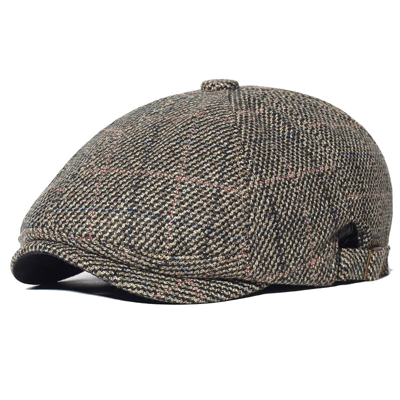 Men's Italian Flat Cap HARTTMAN HT025 in Khaki