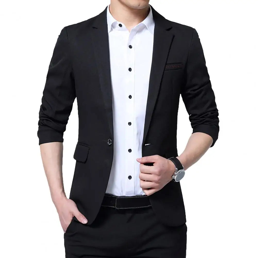 Men's Cotton Blazer HARTTMAN HT006 in Black