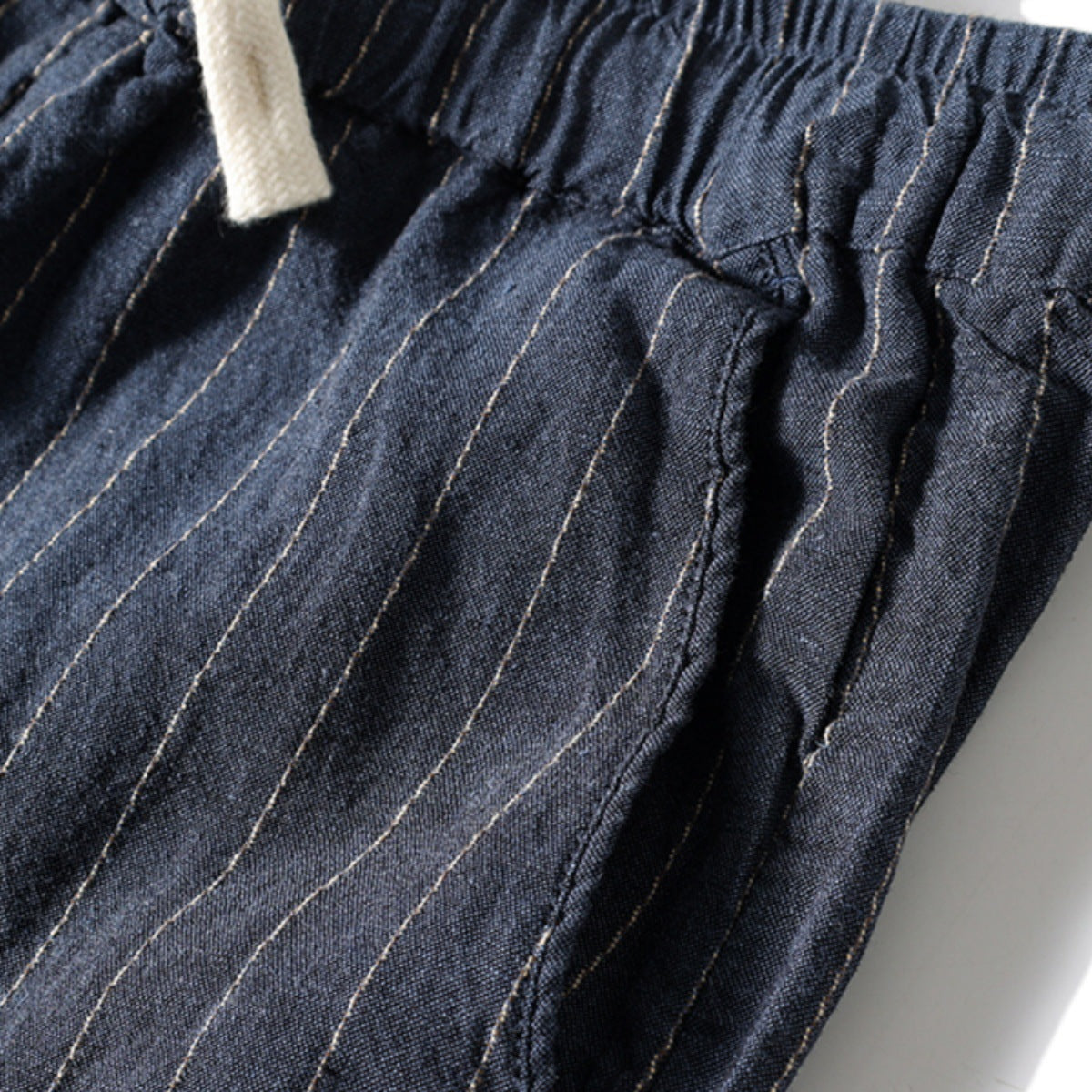 Men's Striped Linen Trousers HARTTMAN HT008