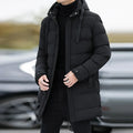 Men's Longline Puffer Jacket HARTTMAN HT076 in Black