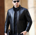 Men's Leather Jacket HARTTMAN HT114 in Black